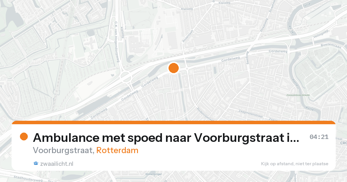 Ambulance met spoed naar Voorburgstraat in Rotterdam — 31 jan 2026