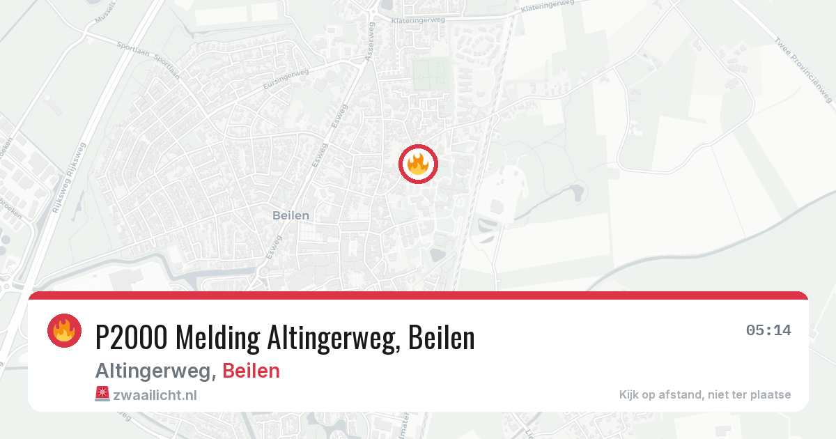 P2000 Melding Altingerweg, Beilen — 7 jun 2026
