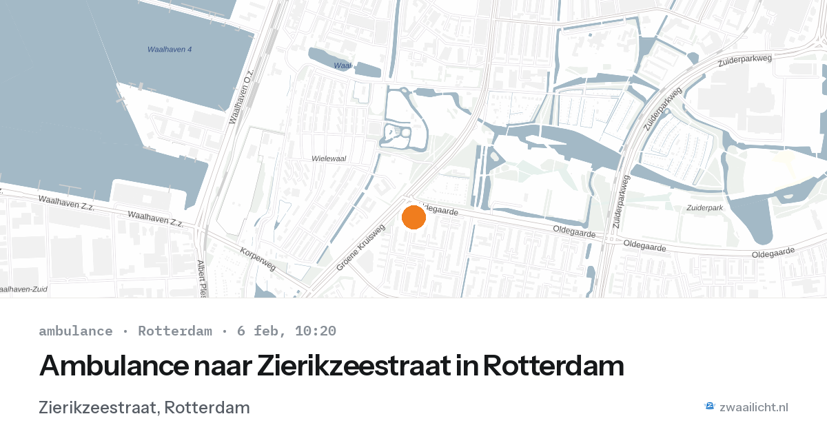 Ambulance naar Zierikzeestraat in Rotterdam — 6 feb 2026
