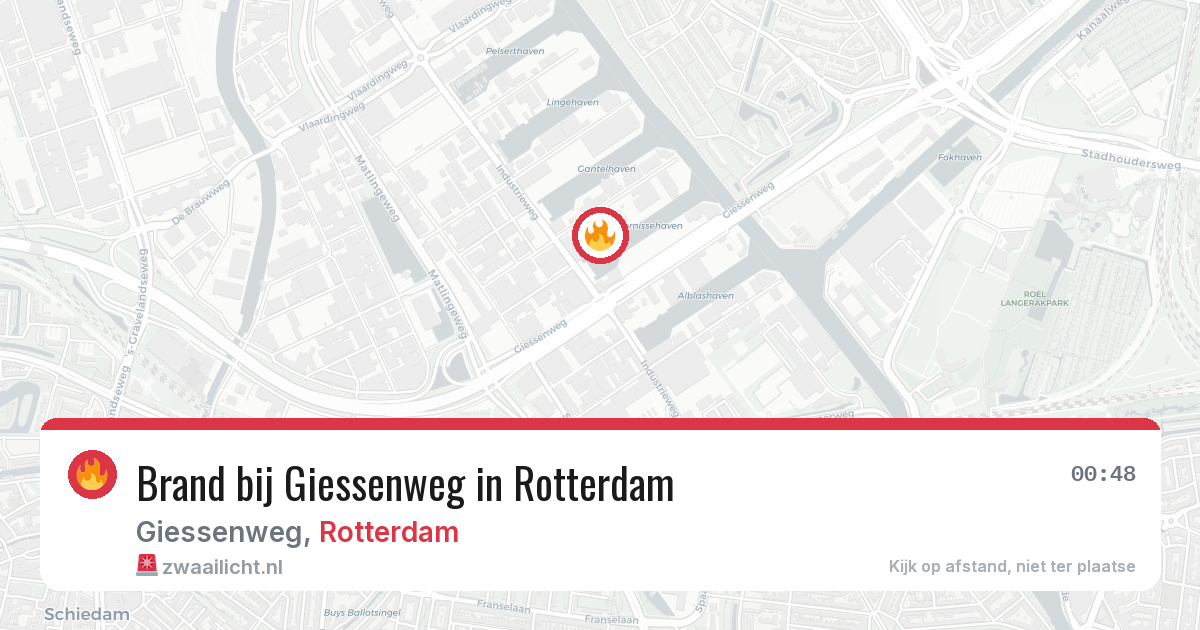 Brand bij Giessenweg in Rotterdam — 1 apr 2026