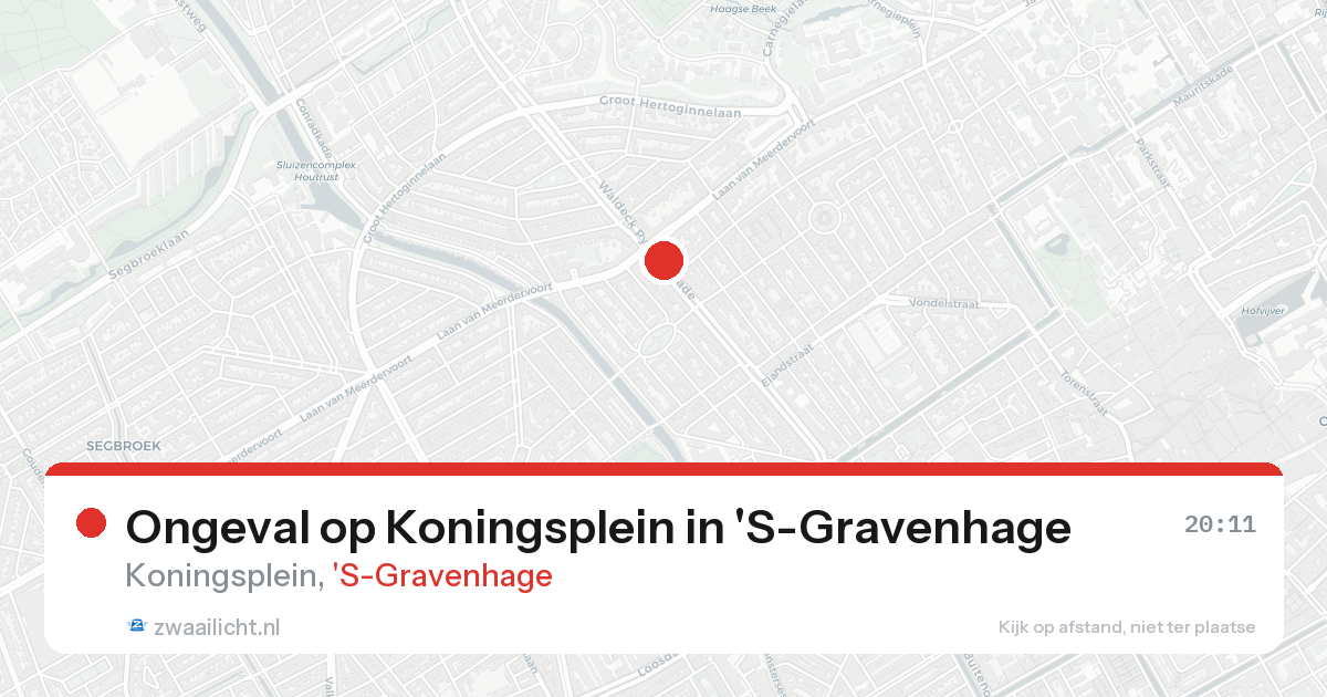 Ongeval op Koningsplein in 'S-Gravenhage — 19 aug 2026