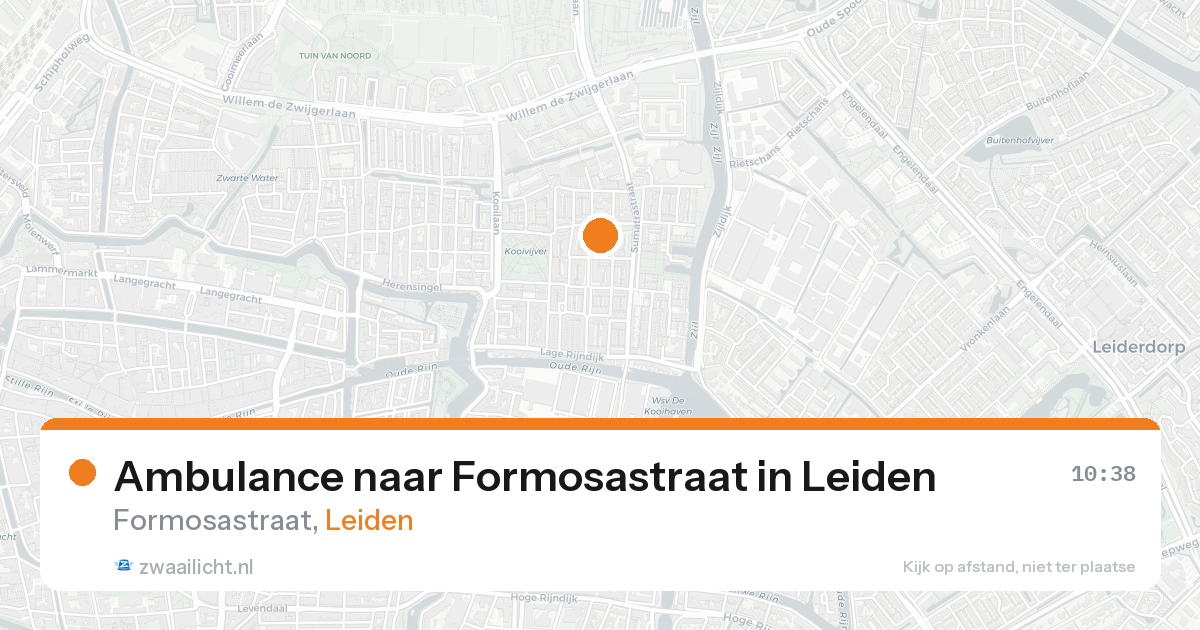 Ambulance naar Formosastraat in Leiden — 12 apr 2026