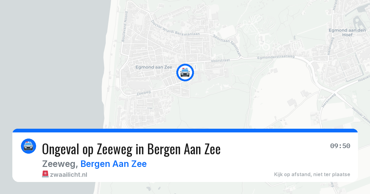 Ongeval op Zeeweg in Bergen Aan Zee — 14 jun 2026
