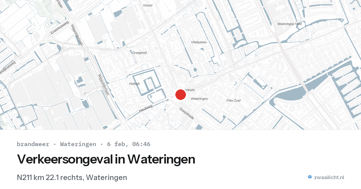 Verkeersongeval in Wateringen — 6 feb 2026