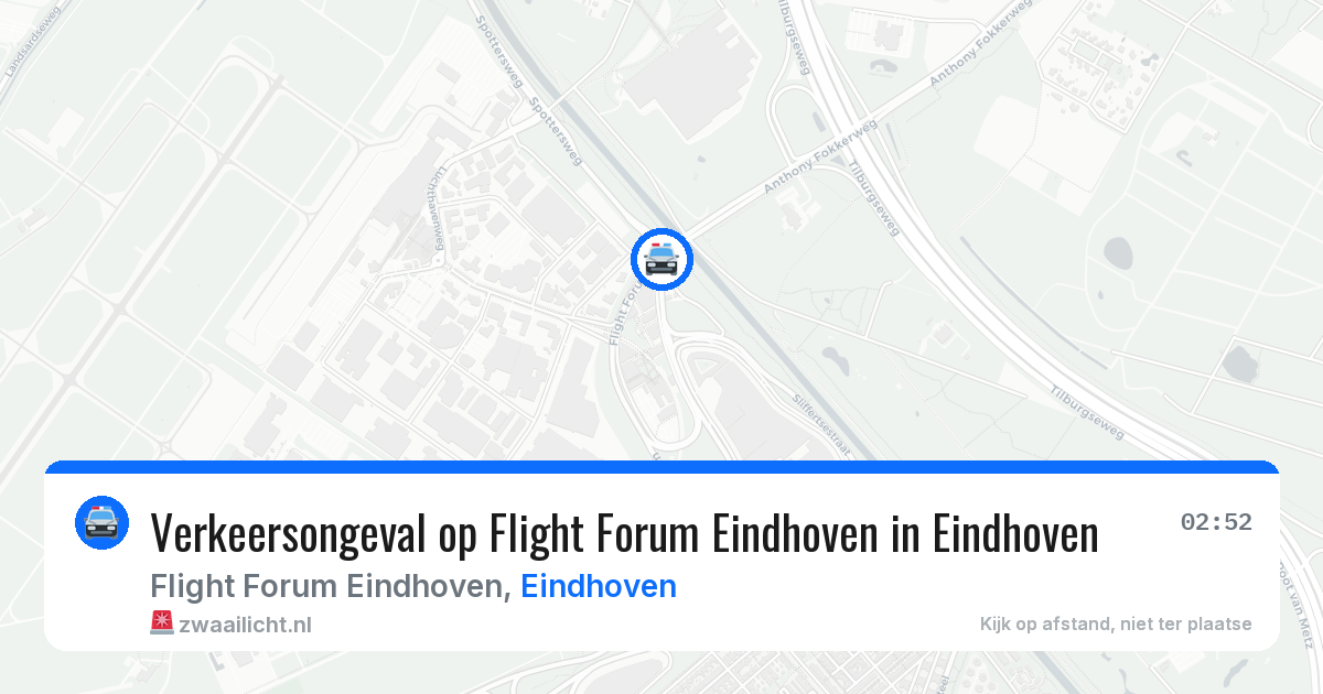 Verkeersongeval op Flight Forum Eindhoven in Eindhoven — 24 apr 2026