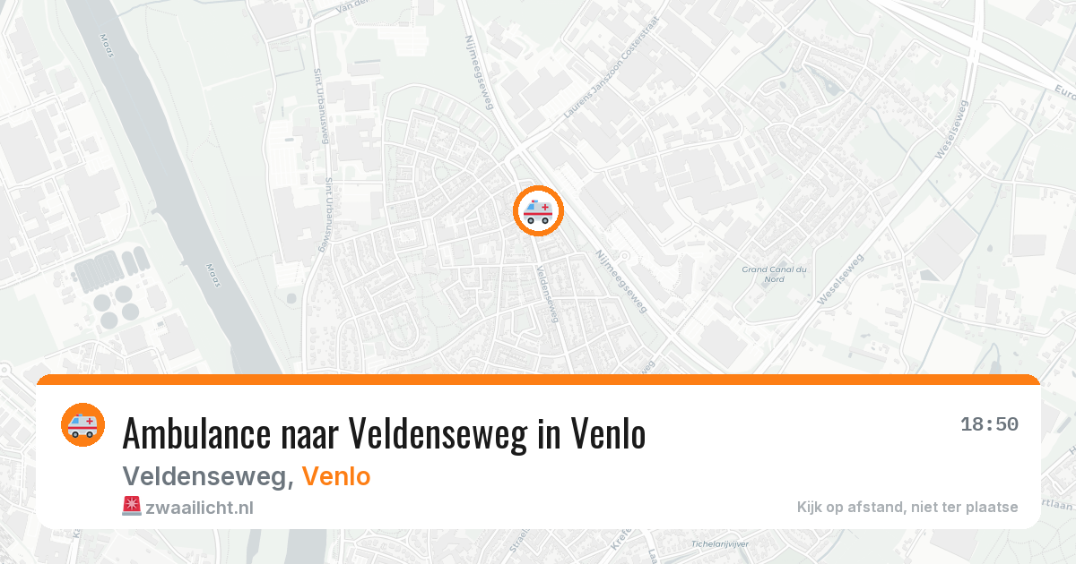 Ambulance naar Veldenseweg in Venlo — 6 jul 2026