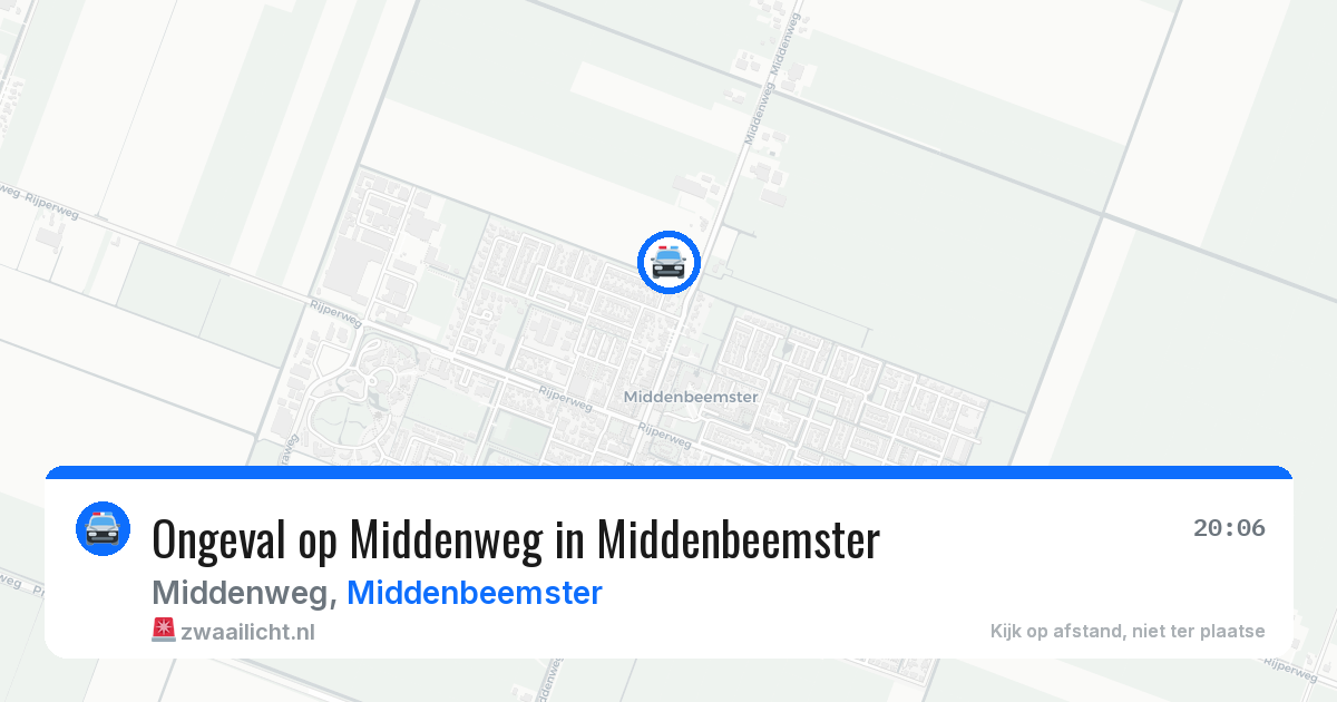 Ongeval op Middenweg in Middenbeemster — 20 mei 2026