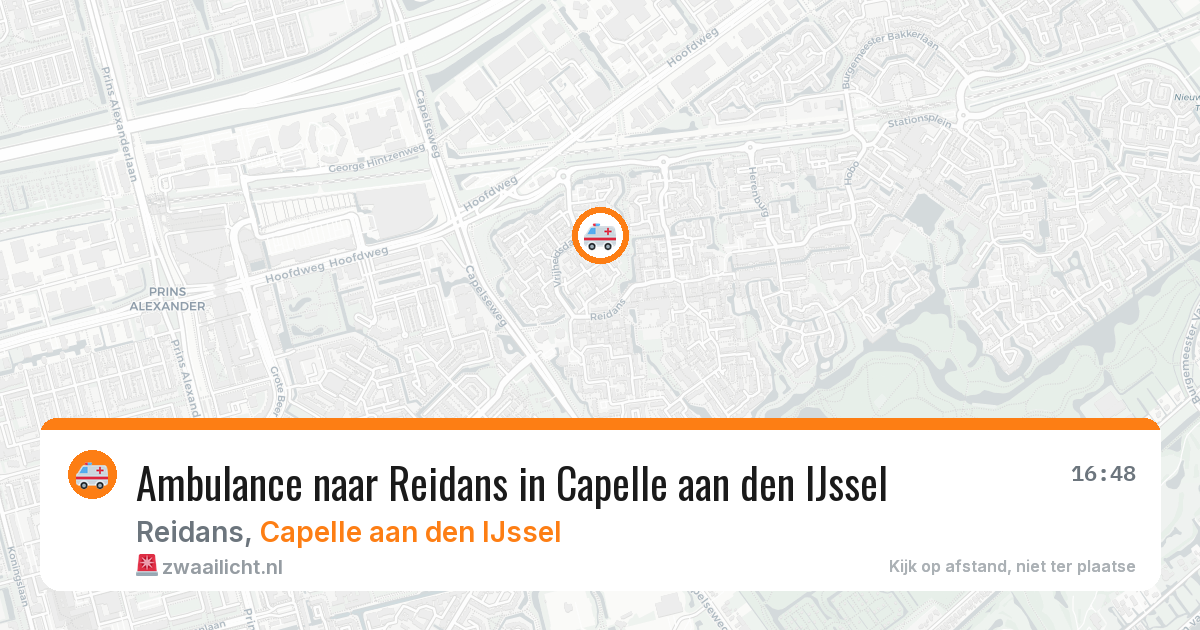 Ambulance naar Reidans in Capelle aan den IJssel — 6 jun 2026