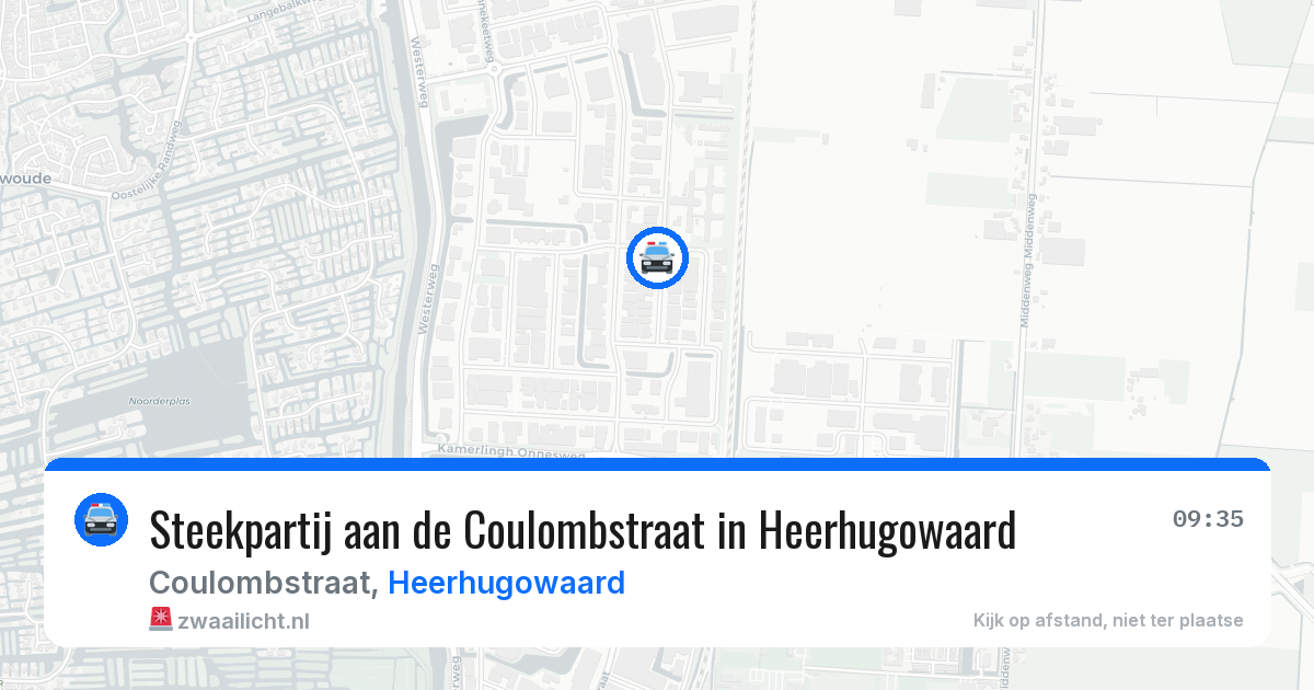 Steekpartij aan de Coulombstraat in Heerhugowaard — 4 jun 2026