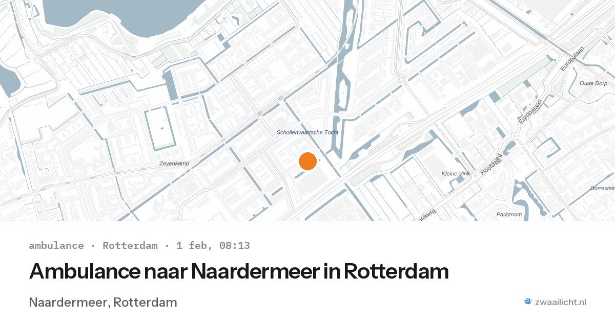 Ambulance naar Naardermeer in Rotterdam — 1 feb 2026