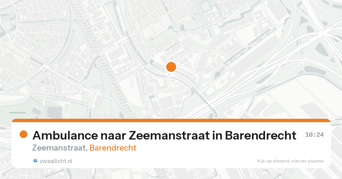 Ambulance naar Zeemanstraat in Barendrecht — 2 jul 2026
