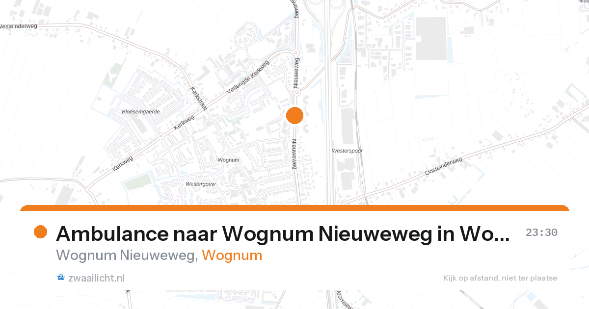 Ambulance naar Wognum Nieuweweg in Wognum — 6 feb 2026