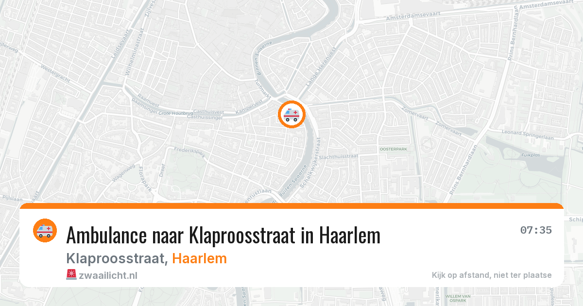 Ambulance naar Klaproosstraat in Haarlem — 8 jun 2026