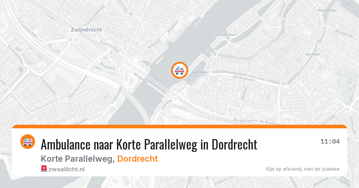 Ambulance naar Korte Parallelweg in Dordrecht — 30 apr 2026