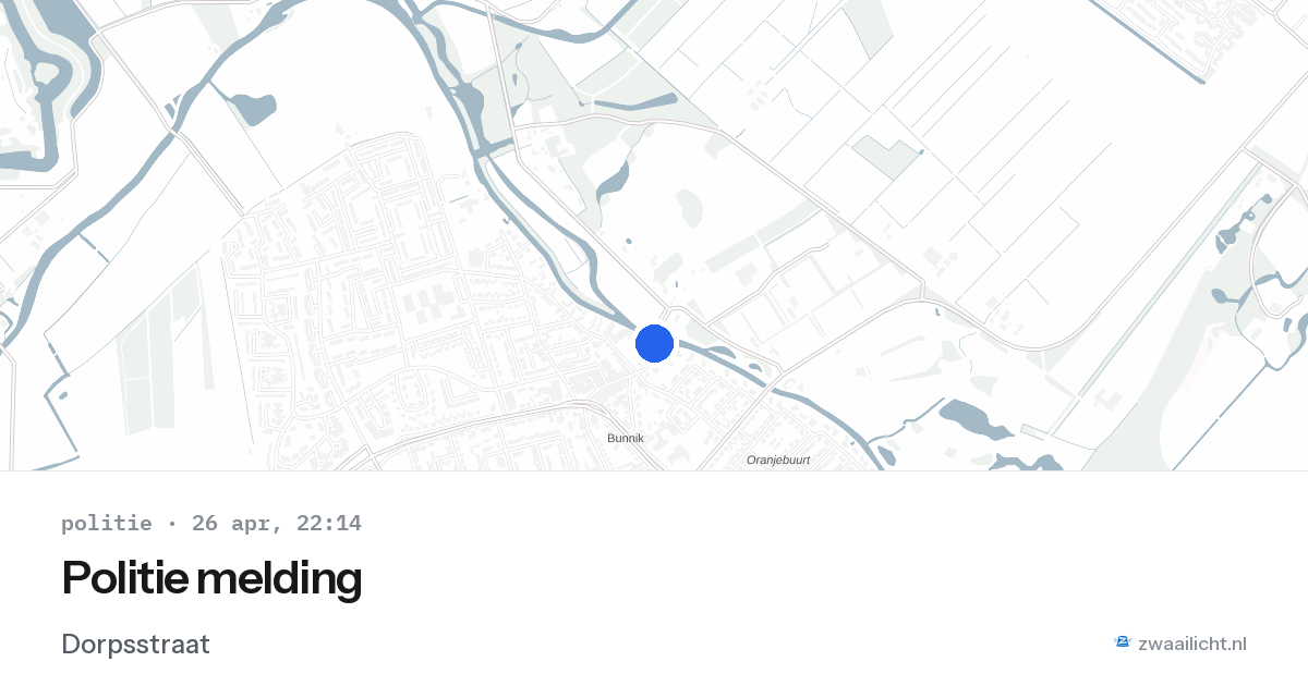Politie melding — 26 apr 2026