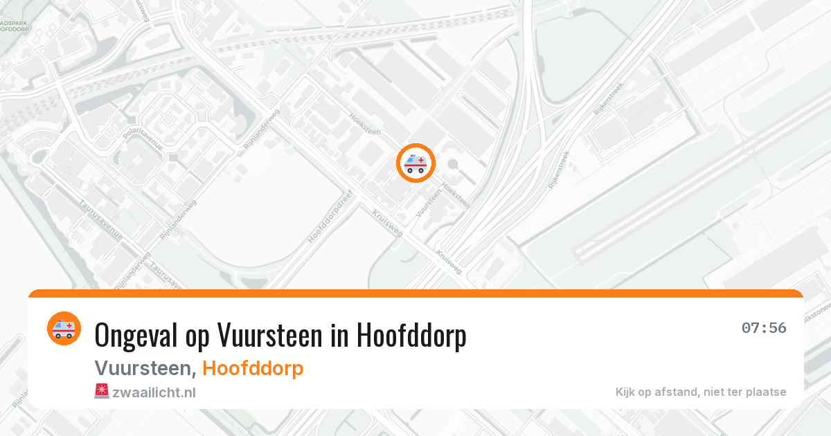 Ongeval op Vuursteen in Hoofddorp — 12 feb 2026