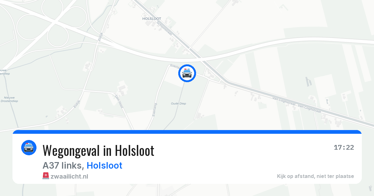 Wegongeval in Holsloot — 5 jul 2026