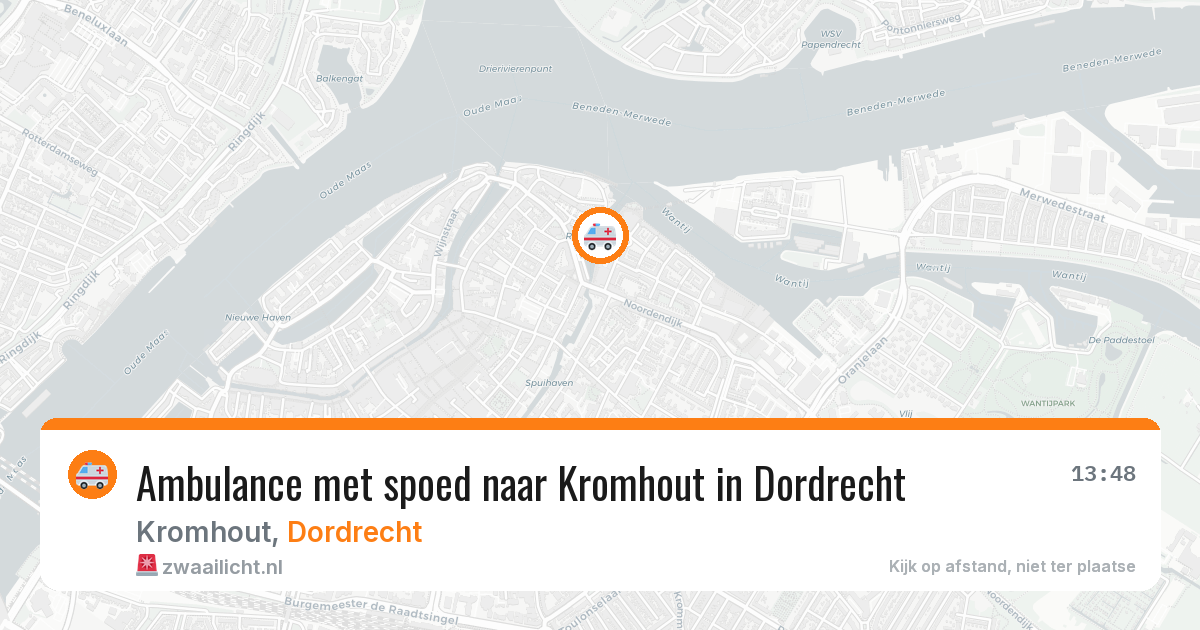 Ambulance met spoed naar Kromhout in Dordrecht — 23 jan 2026