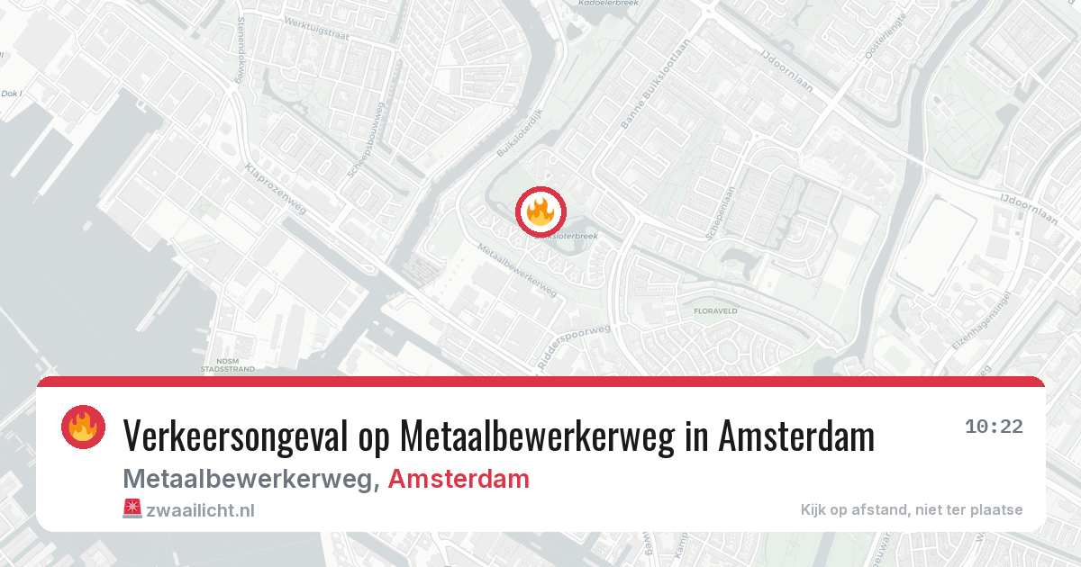 Verkeersongeval op Metaalbewerkerweg in Amsterdam — 6 apr 2026