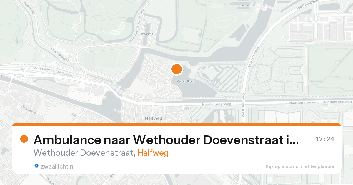 Ambulance naar Wethouder Doevenstraat in Halfweg — 3 jun 2026