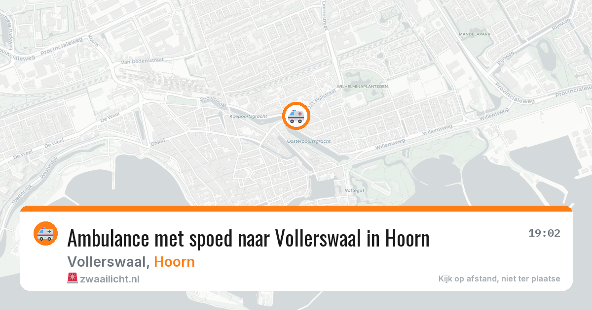 Ambulance met spoed naar Vollerswaal in Hoorn — 1 feb 2026