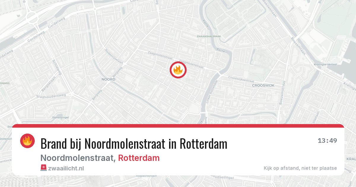 Brand bij Noordmolenstraat in Rotterdam — 4 jul 2026