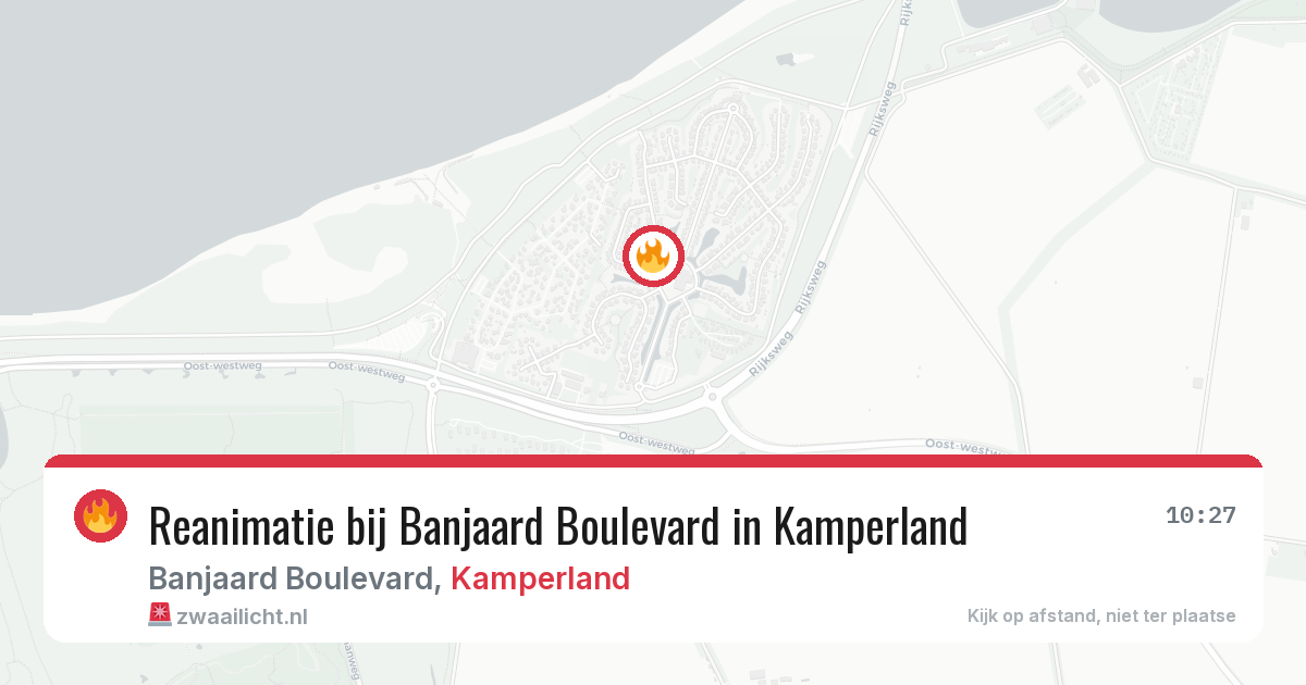 Reanimatie bij Banjaard Boulevard in Kamperland — 14 jun 2026