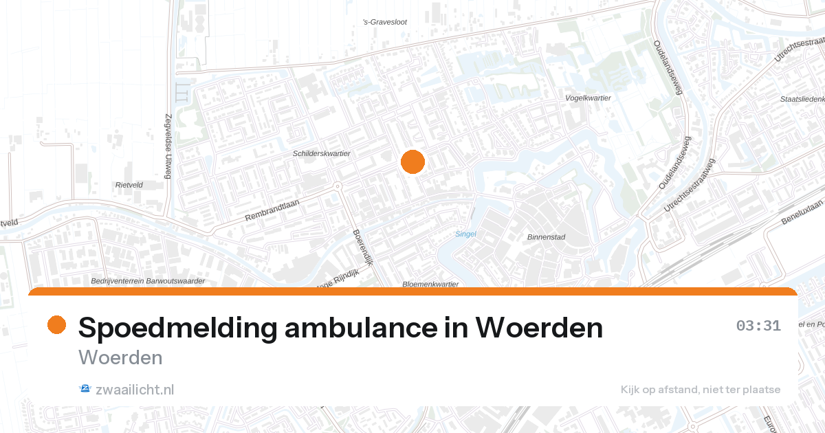 Spoedmelding ambulance in Woerden — 7 feb 2026