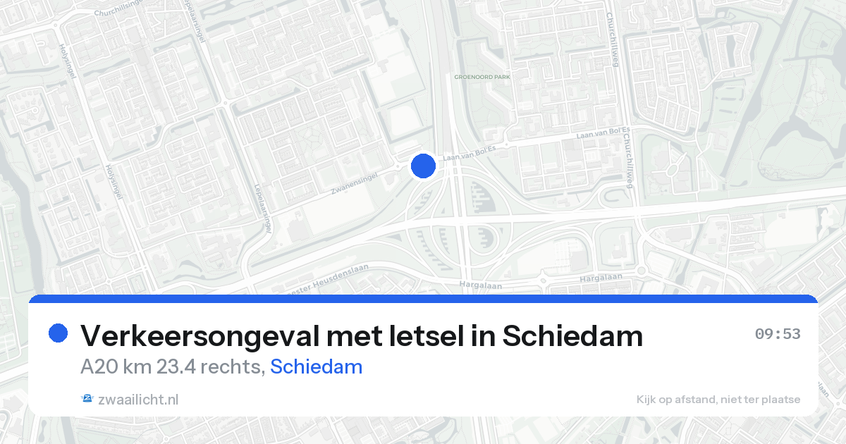 Verkeersongeval met letsel in Schiedam — 25 aug 2026