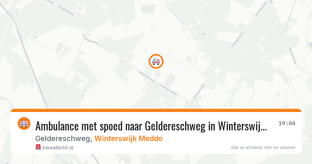 Ambulance met spoed naar Geldereschweg in Winterswijk Meddo — 8 feb 2026