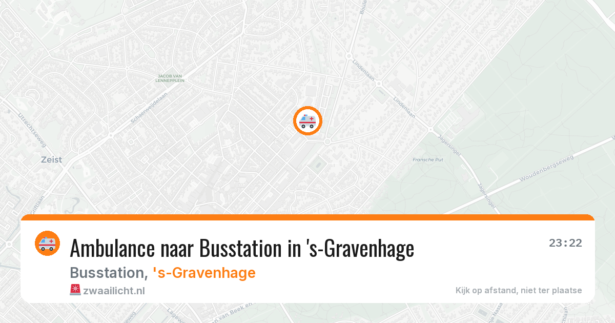Ambulance naar Busstation in 's-Gravenhage — 27 mrt 2026
