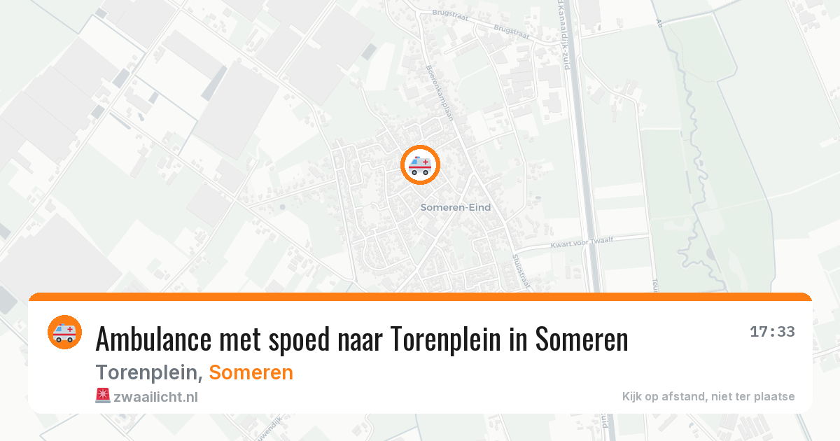 Ambulance met spoed naar Torenplein in Someren — 17 jul 2026