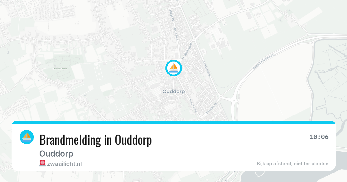 Brandmelding in Ouddorp — 29 jul 2026