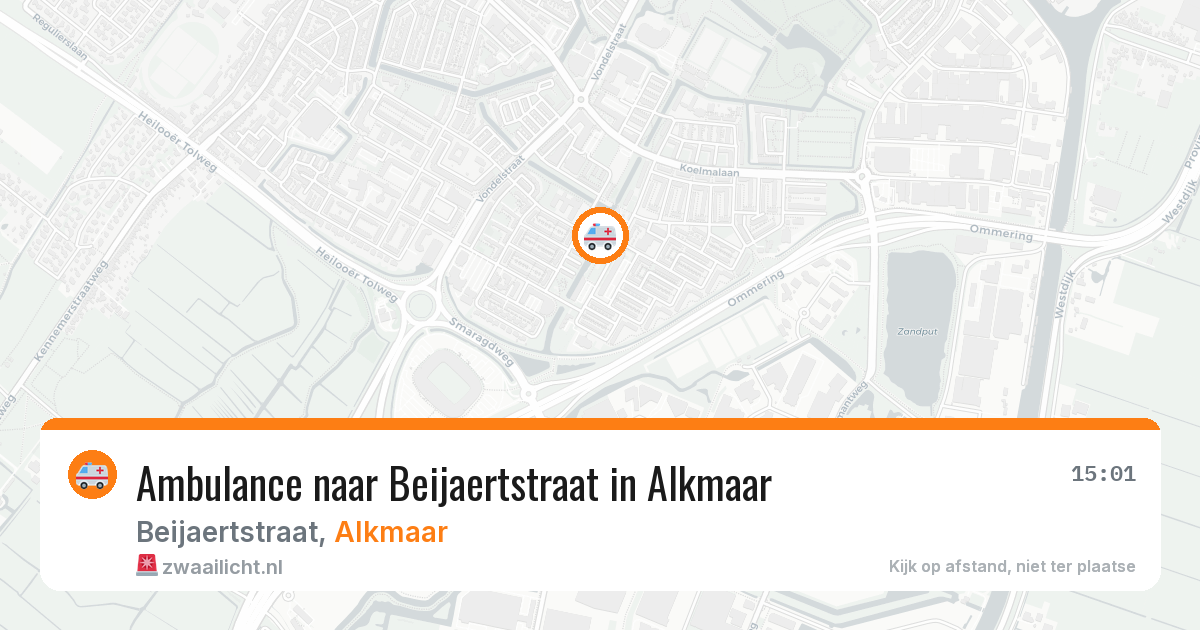 Ambulance naar Beijaertstraat in Alkmaar — 23 apr 2026