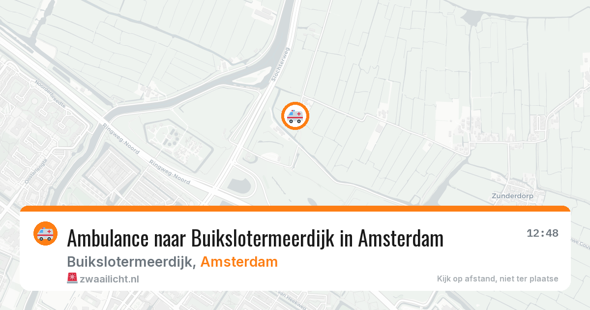 Ambulance naar Buikslotermeerdijk in Amsterdam — 24 mei 2026