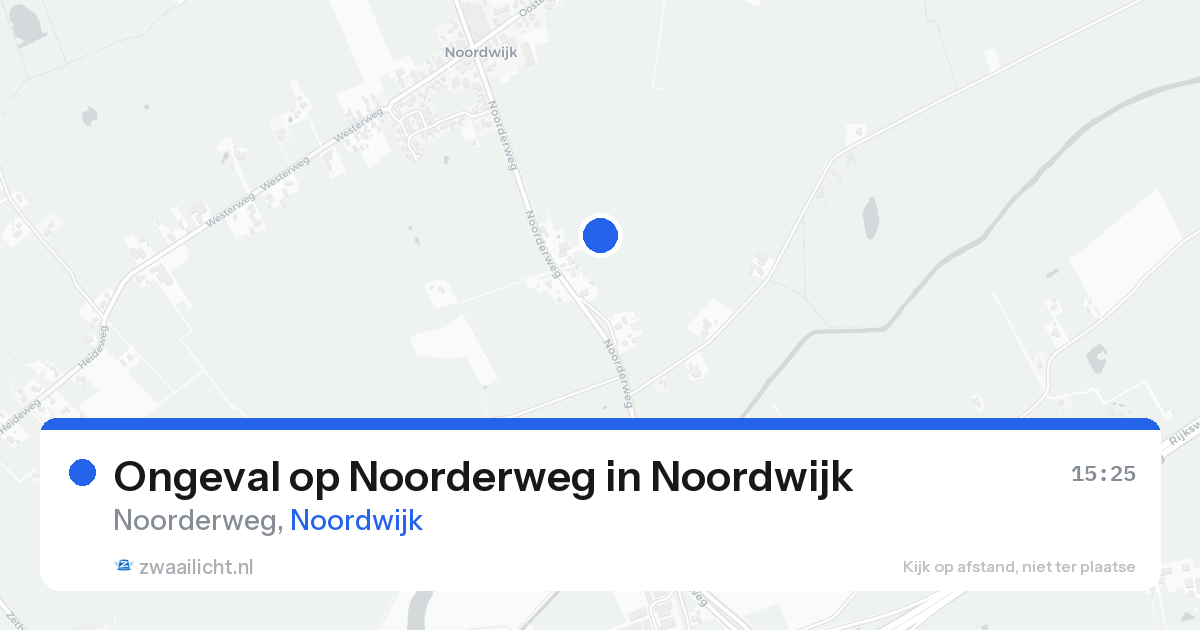 Ongeval op Noorderweg in Noordwijk — 16 jan 2026