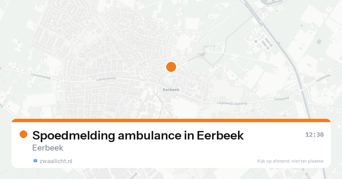 Spoedmelding ambulance in Eerbeek — 31 jan 2026