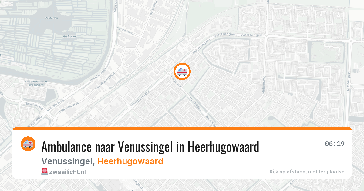 Ambulance naar Venussingel in Heerhugowaard — 9 jul 2026