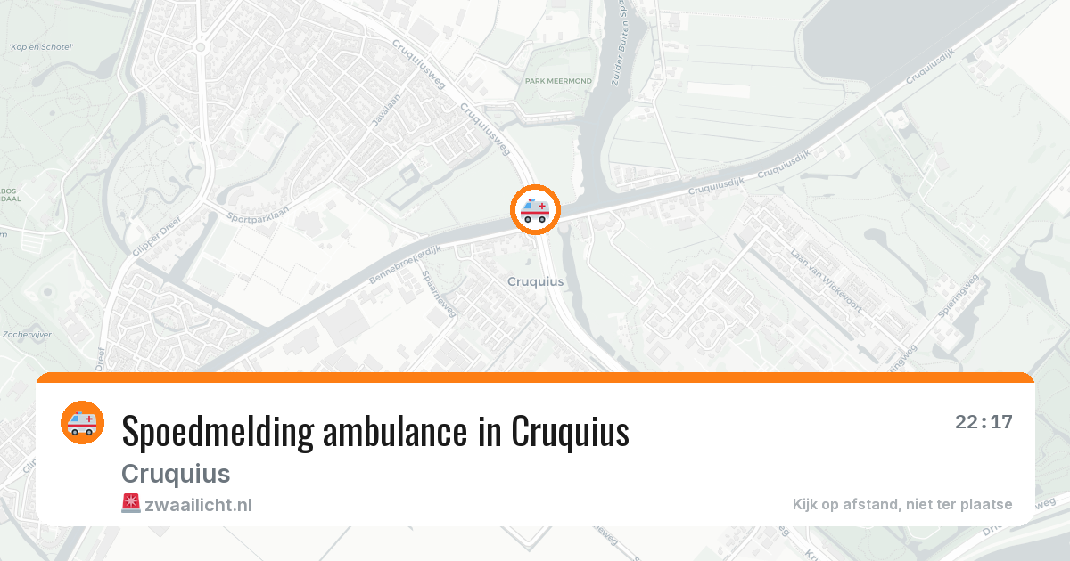 Spoedmelding ambulance in Cruquius — 8 aug 2026