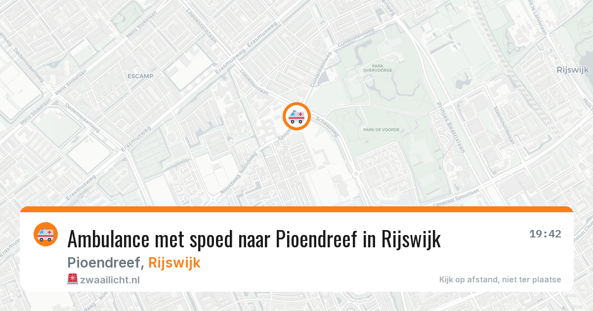 Ambulance met spoed naar Pioendreef in Rijswijk — 24 jan 2026