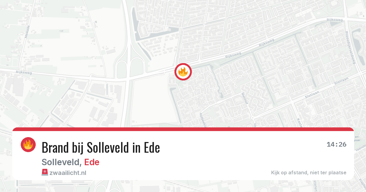 Brand bij Solleveld in Ede — 8 aug 2026