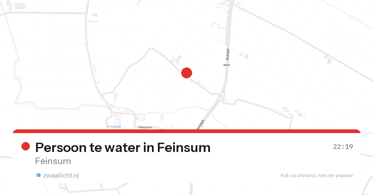 Persoon te water in Feinsum — 21 jan 2026