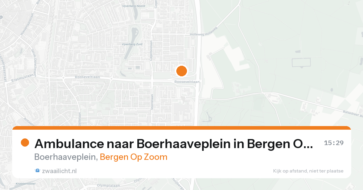 Ambulance naar Boerhaaveplein in Bergen Op Zoom — 18 aug 2026