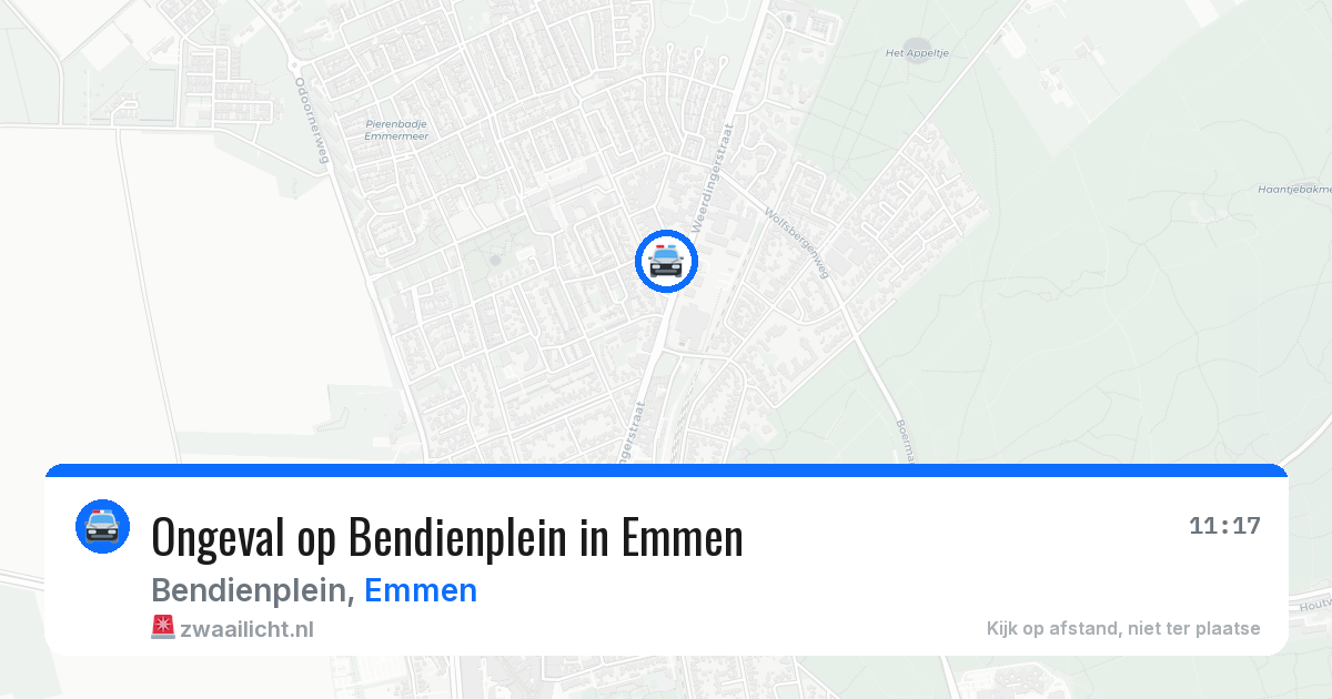 Ongeval op Bendienplein in Emmen — 29 jan 2026