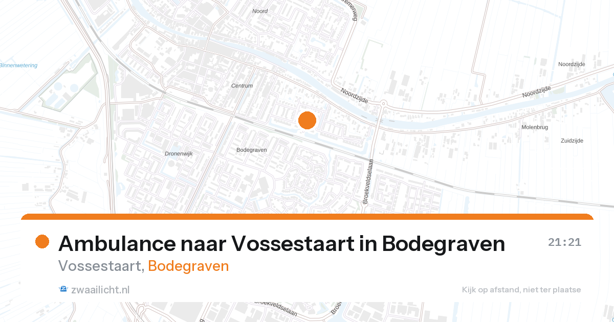 Ambulance naar Vossestaart in Bodegraven — 5 mrt 2026