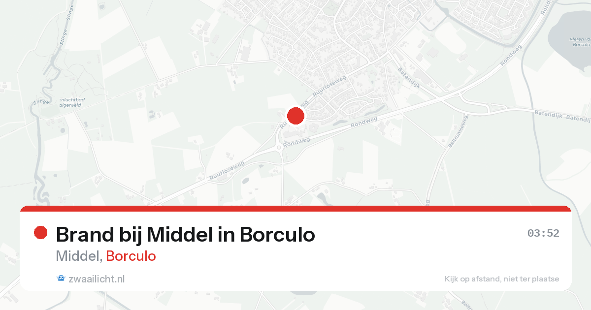 Brand bij Middel in Borculo — 15 aug 2026