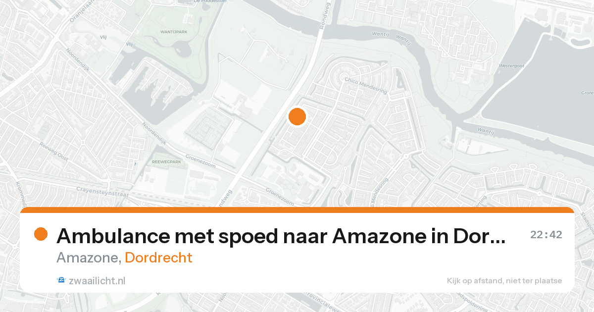 Ambulance met spoed naar Amazone in Dordrecht — 30 jan 2026