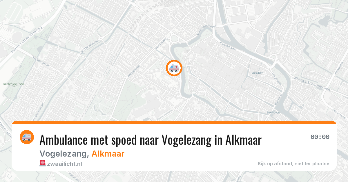 Ambulance met spoed naar Vogelezang in Alkmaar — 5 aug 2026