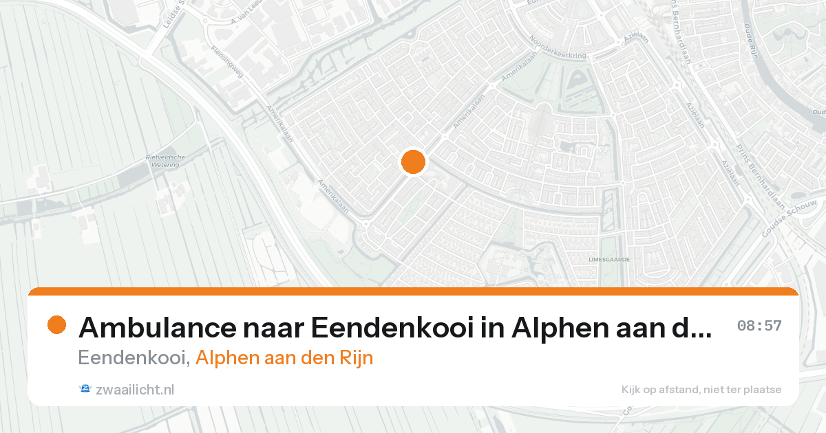 Ambulance naar Eendenkooi in Alphen aan den Rijn — 8 feb 2026