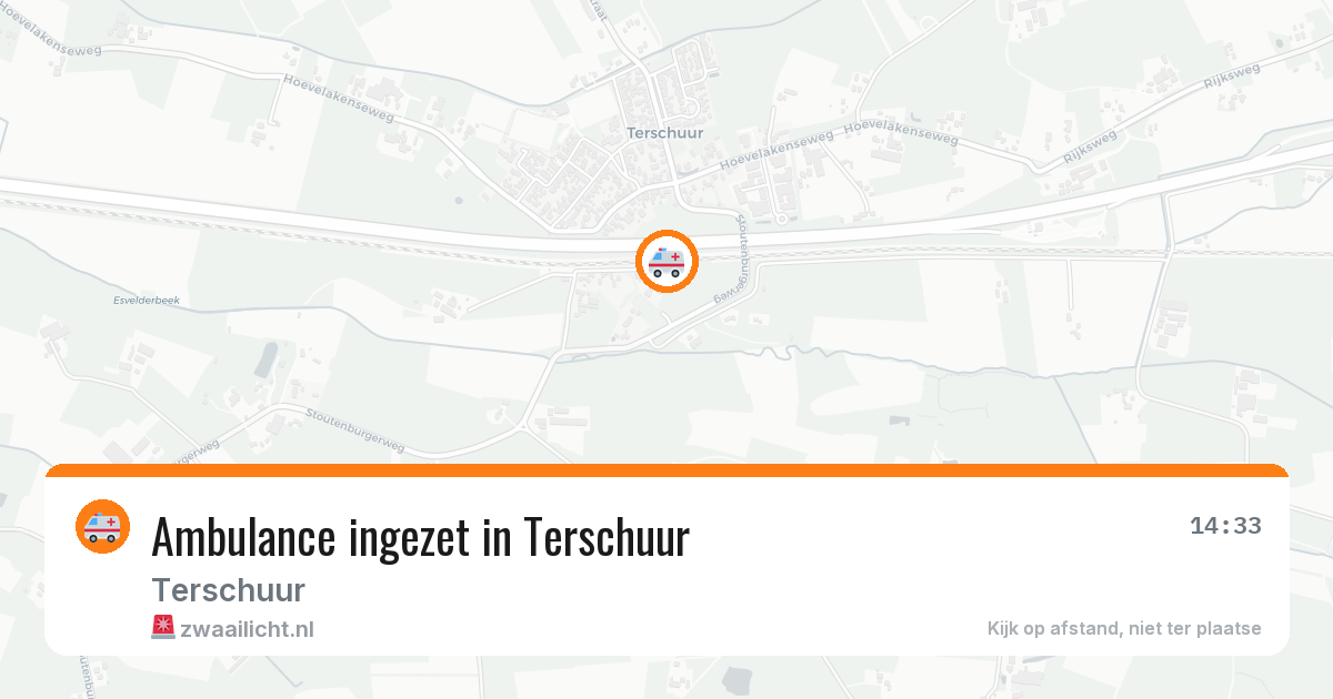 Ambulance ingezet in Terschuur — 11 aug 2026
